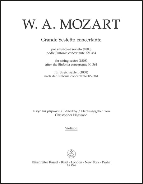 Mozart: Grande sestetto concertante (arr. for string sextet)