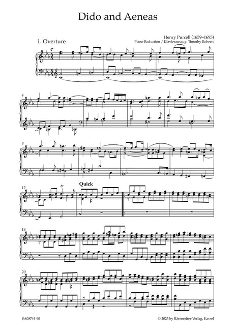 Purcell: Dido and Aeneas, Z. 626