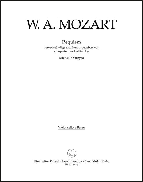 Mozart: Requiem, K. 626 (completed by Ostrzyga)