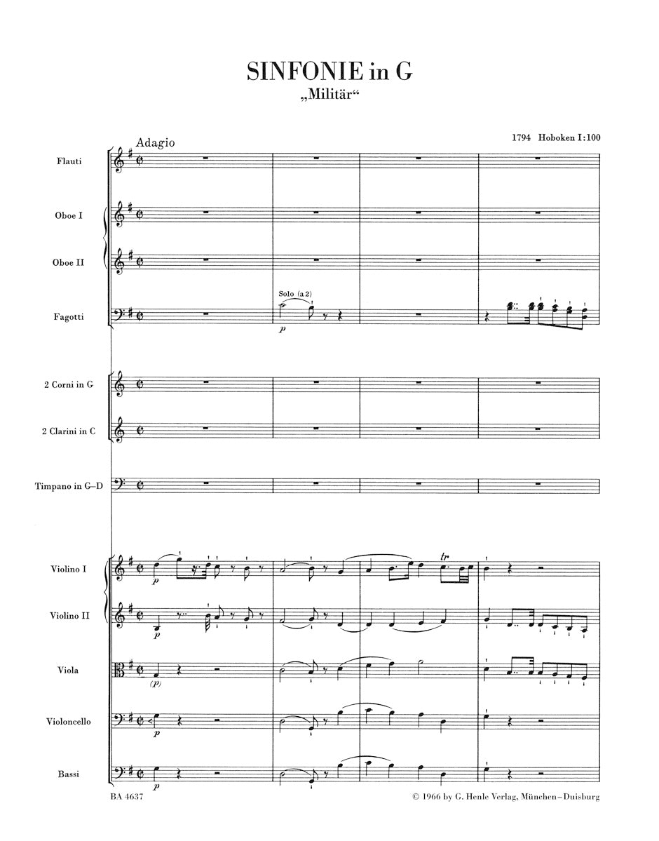 Haydn: Symphony in G Major, Hob. I:100