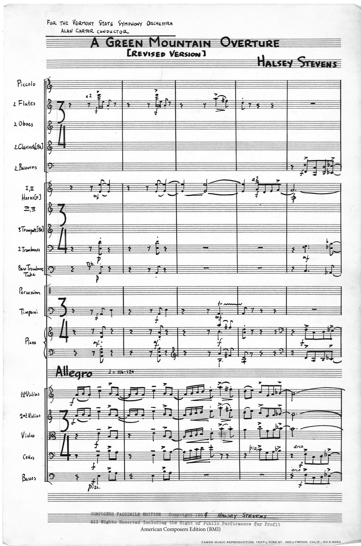 Stevens: A Green Mountain Overture