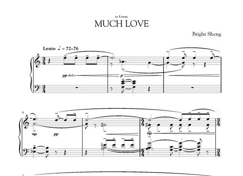 Sheng: Much Love (Anniversary for Lenny)