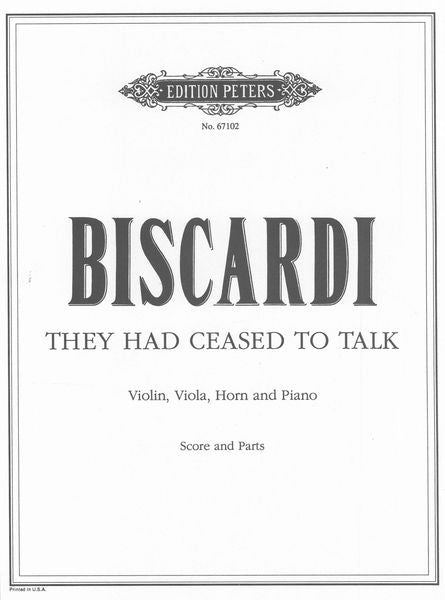 Biscardi: They Had Ceased To Talk