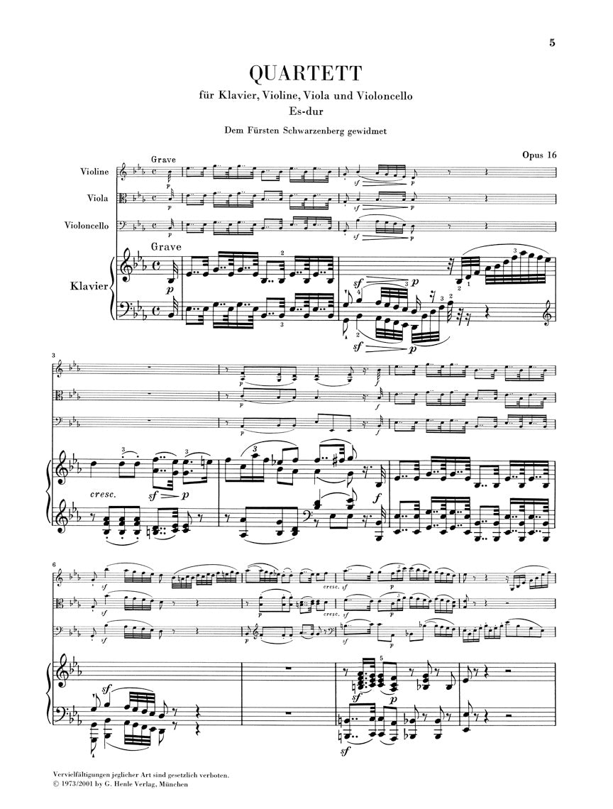 Beethoven: Piano Quartets – Ficks Music