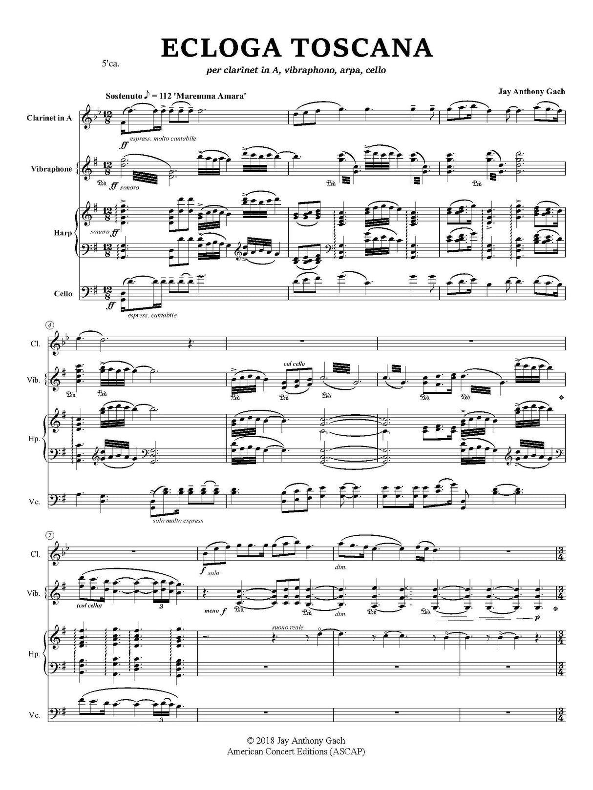 Gach: Ecloga Toscana