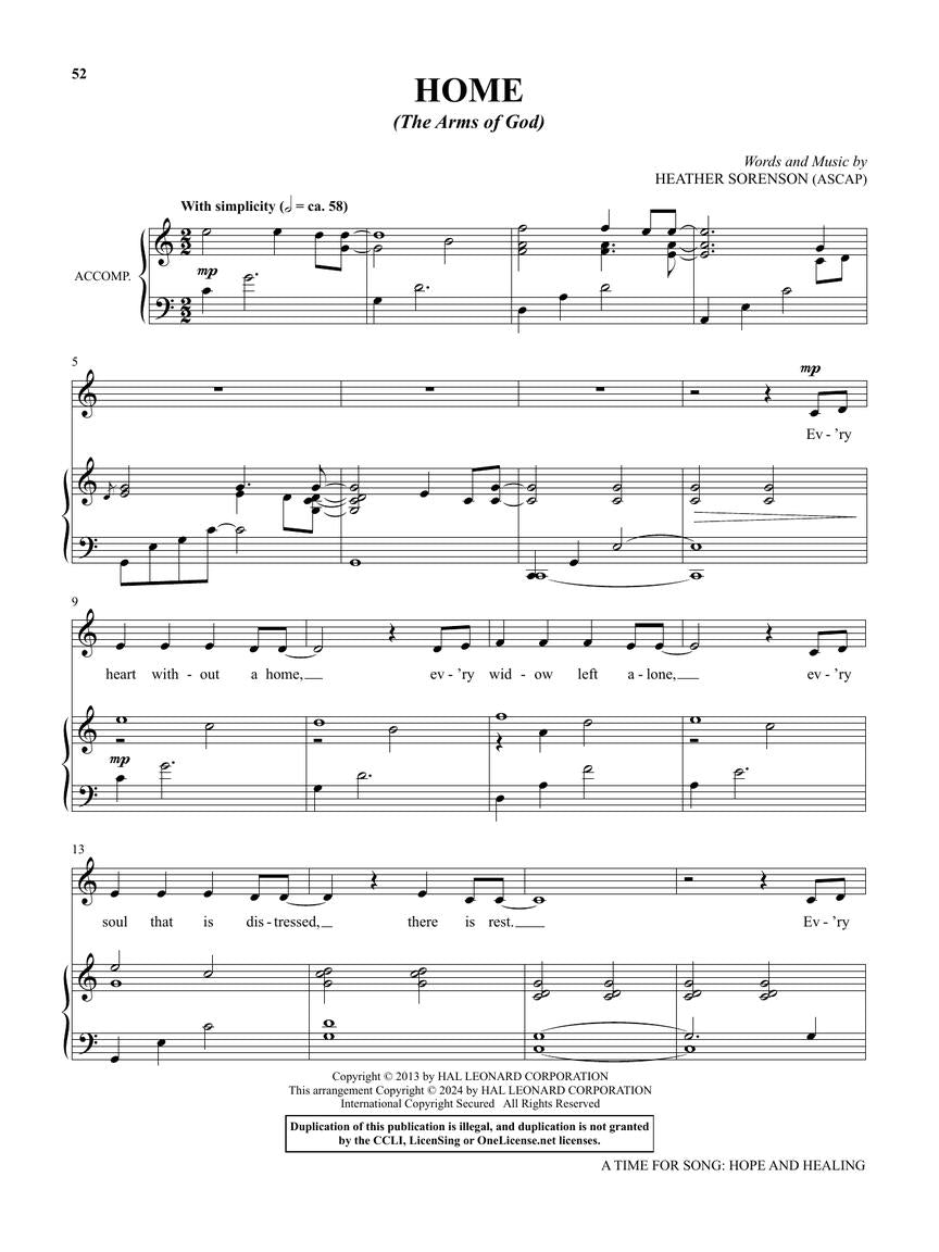 A Time for Song - Volume 1