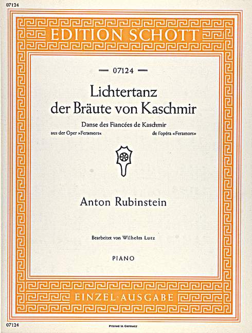 Rubinstein: Lichtertanz der Bräute von Kaschmir from "Feramors" (arr. for piano)