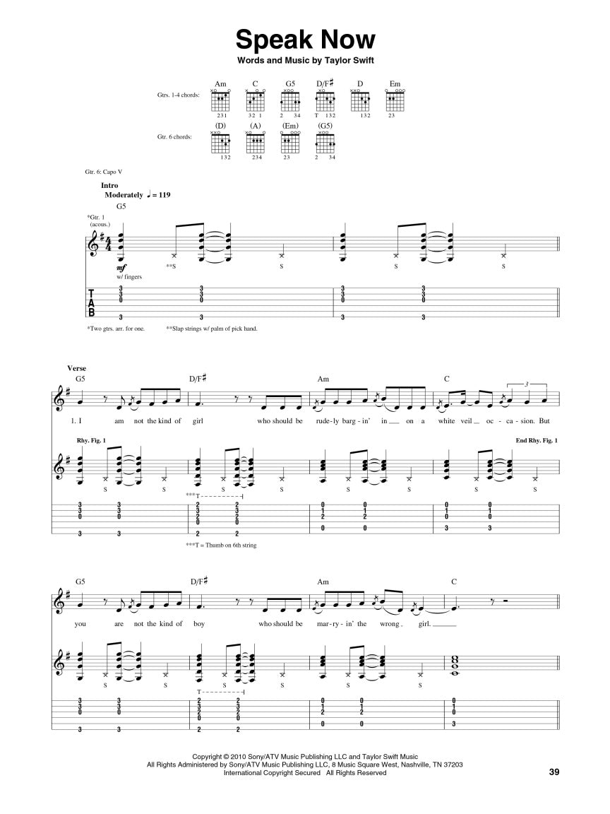 Taylor Swift – Speak Now