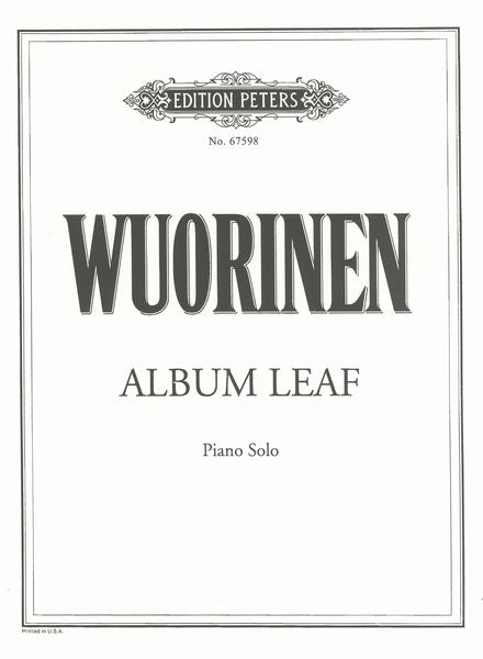 Wuorinen: Album Leaf for Howard Klein