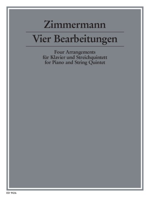 Zimmermann Arrangements - Volume 1