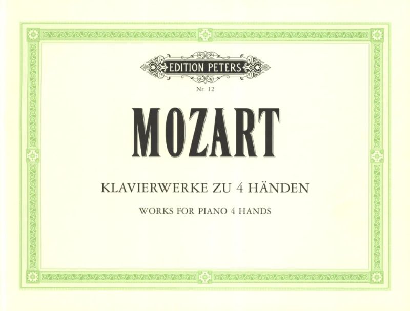 Mozart: Original Compositions for Piano Duet