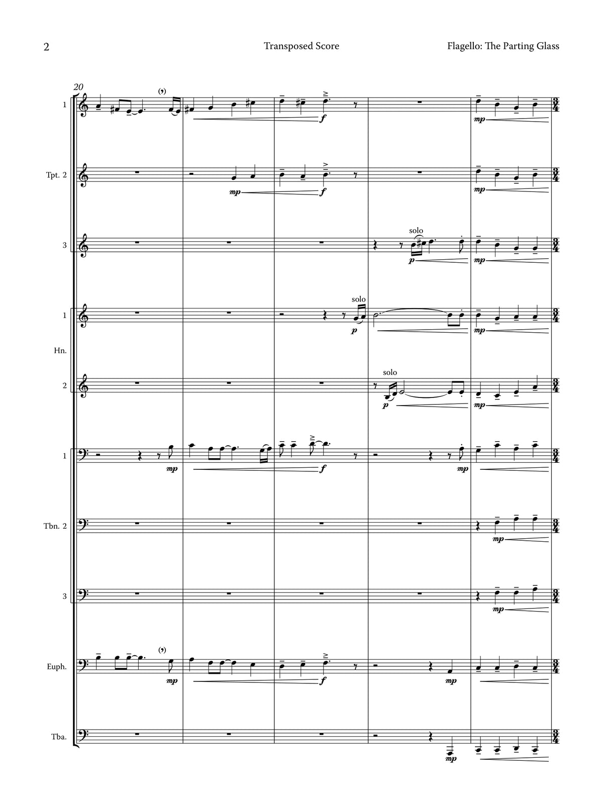Flagello: The Parting Glass (Version for Brass Ensemble)