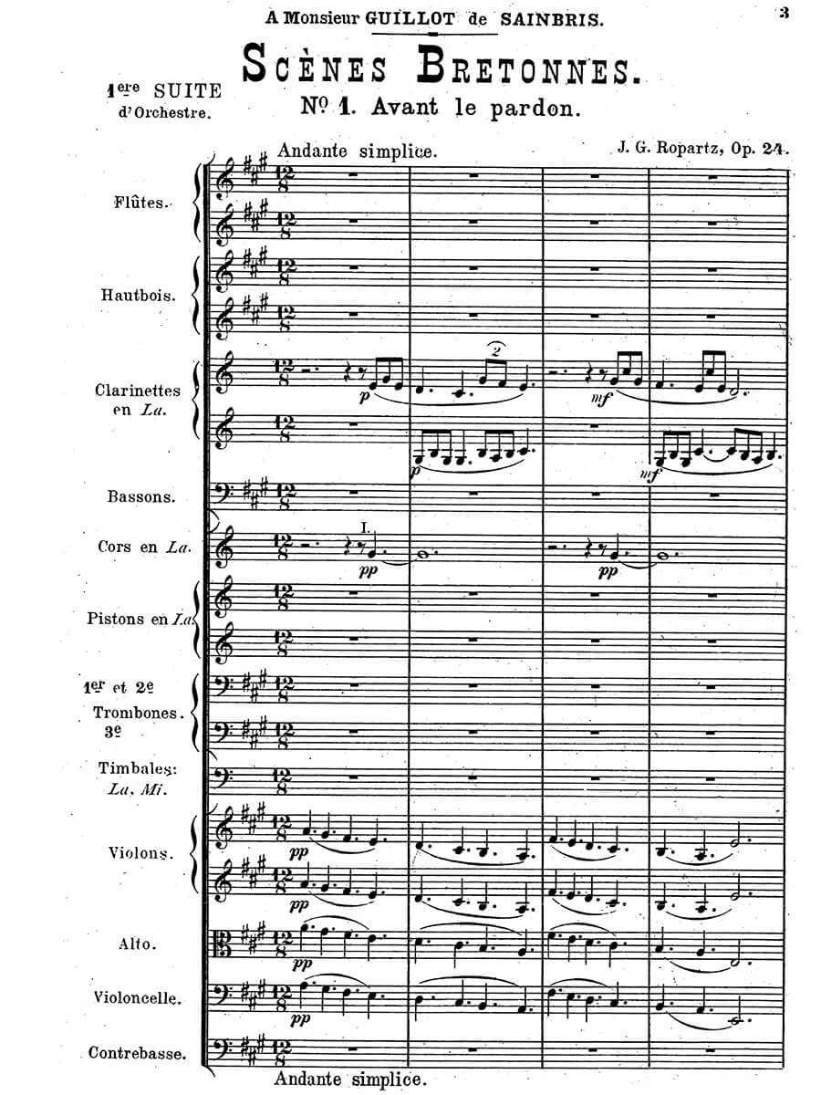 Ropartz: Scènes bretonnes, Op. 24