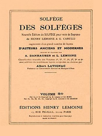 Solfège des Solfèges - Volume 3G