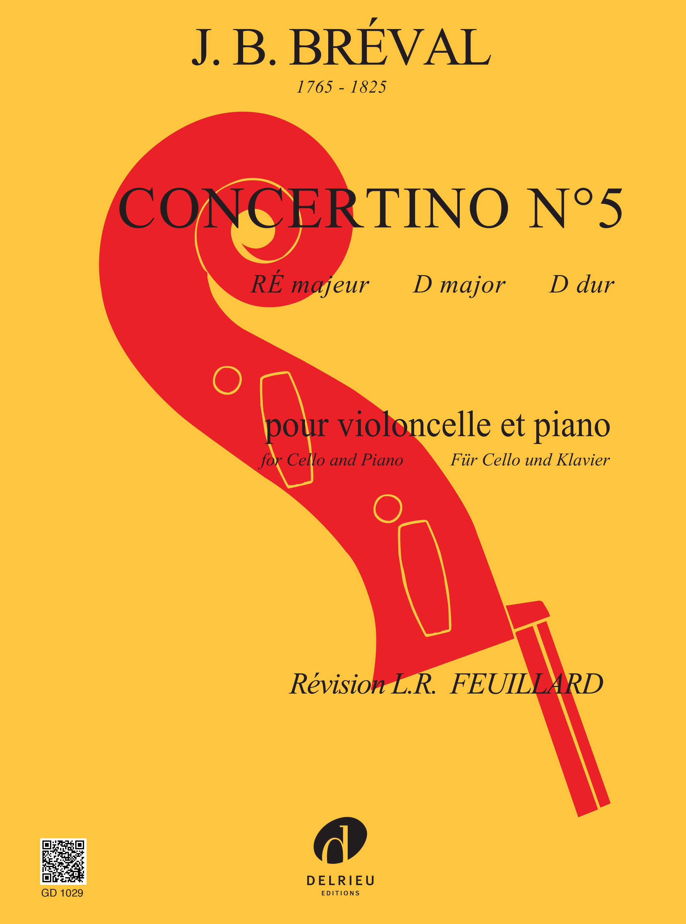 Bréval: Cello Concertino No. 5 in D Major – Ficks Music