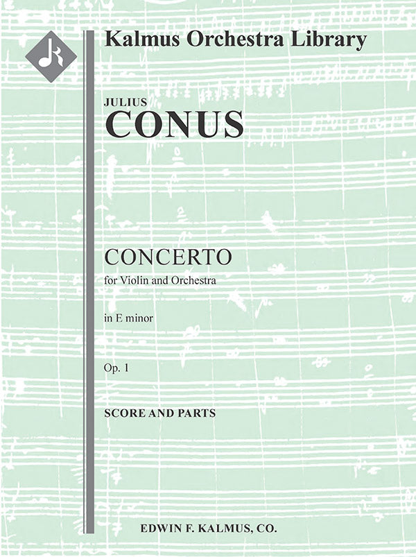 Conus: Violin Concerto in E Minor, Op. 1