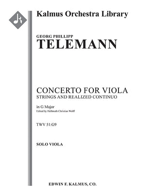 Telemann: Concerto for Viola in G Major, TWV 51:G9