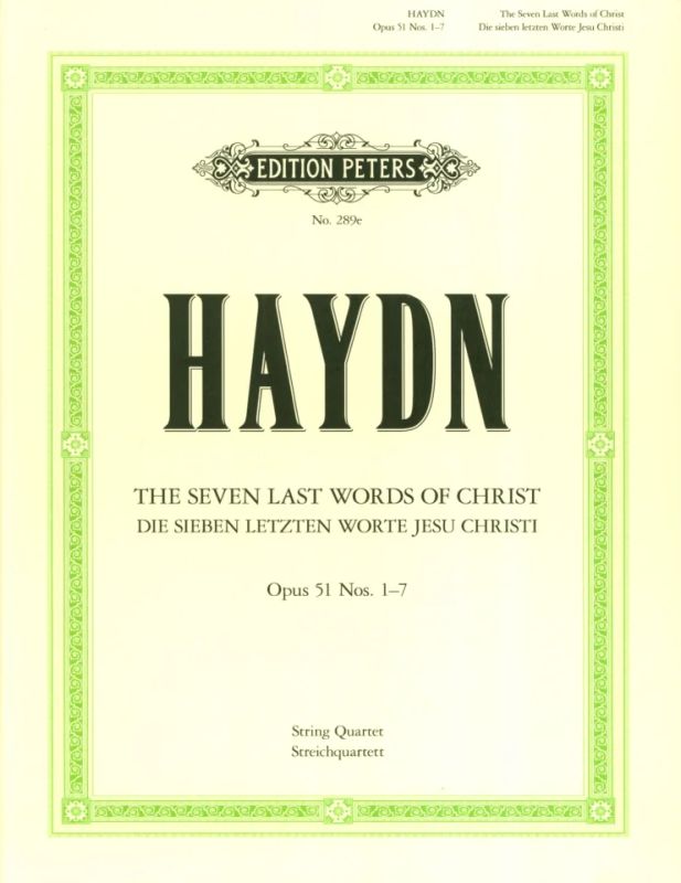 Haydn: The Seven Last Words of Christ, Hob. III:50-56, Op. 51