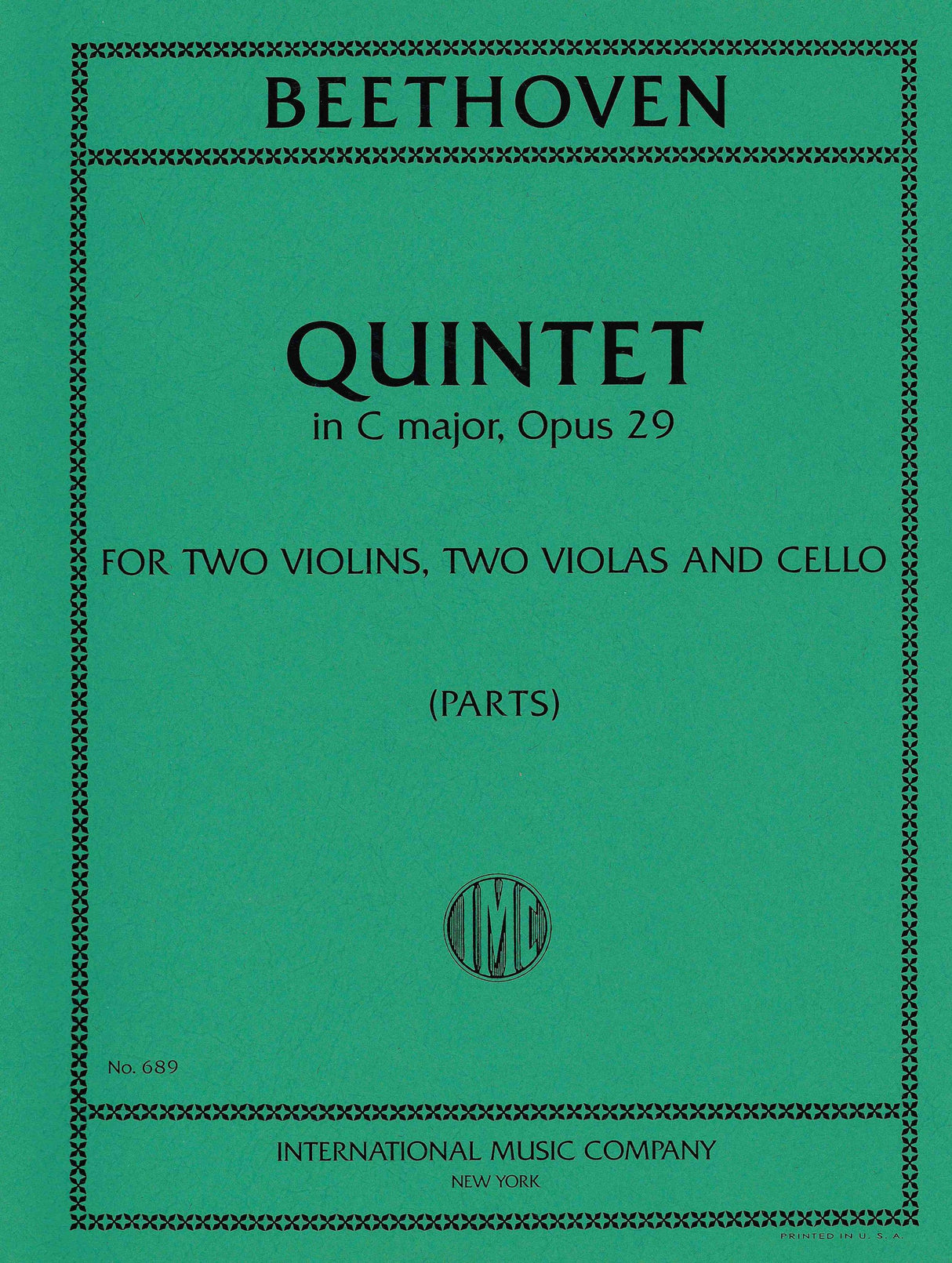 Beethoven: String Quintet in C Major, Op. 29