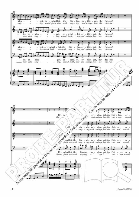 Bach: Erschallet, ihr Lieder, BWV 172