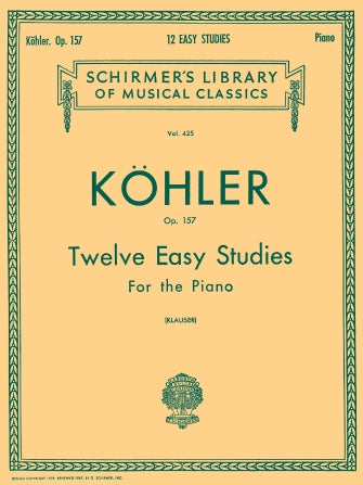 Köhler: 12 Easy Studies, Op. 157