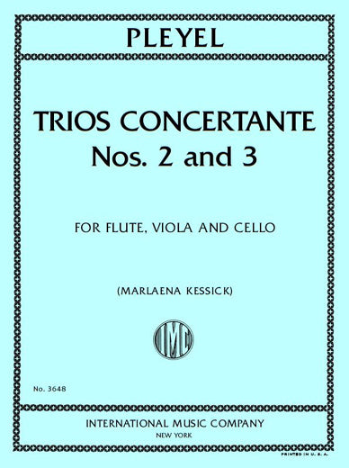 Pleyel: Trio Concertante Nos. 2 & 3, B. 402-403 (arr. for flute, viola & cello)