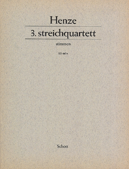 Henze: String Quartet No. 3