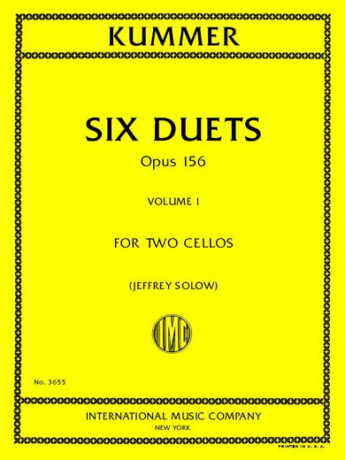 Kummer: Duos for 2 Cellos, Op. 156 - Volume 1