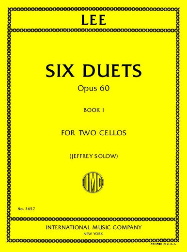 Lee: Cello Duets, Op. 60 - Volume 1