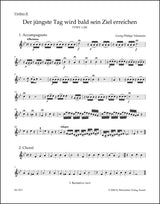 Telemann: Der jüngste Tag wird bald sein Ziel erreichen, TWV 1:301