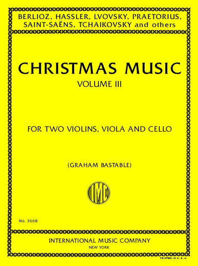 Christmas Music for String Quartet - Volume 3