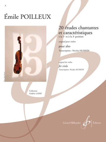 Poilleux: 20 Singing and Characteristic Etudes (arr. for viola)