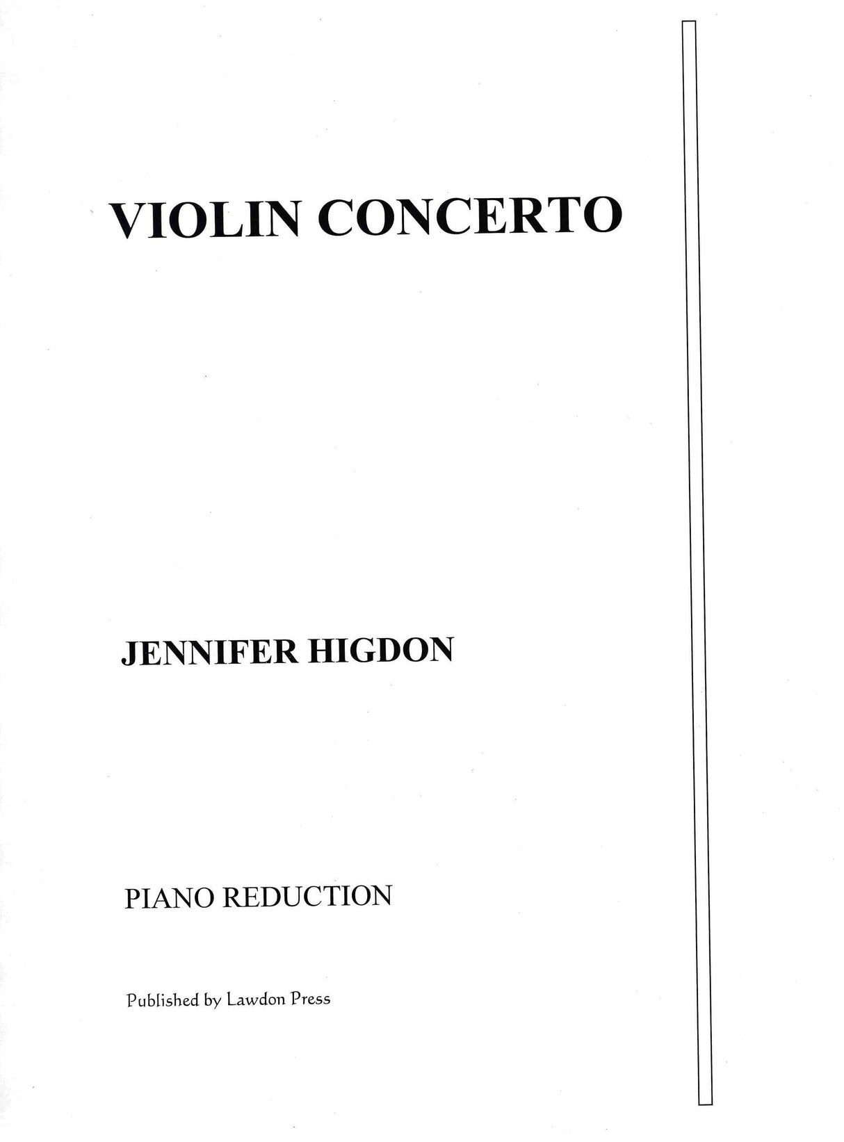 Higdon: Violin Concerto