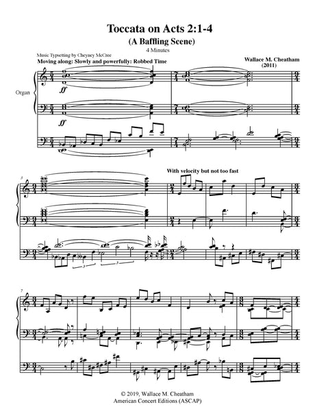Cheatham: Toccata on Acts 2:1-4