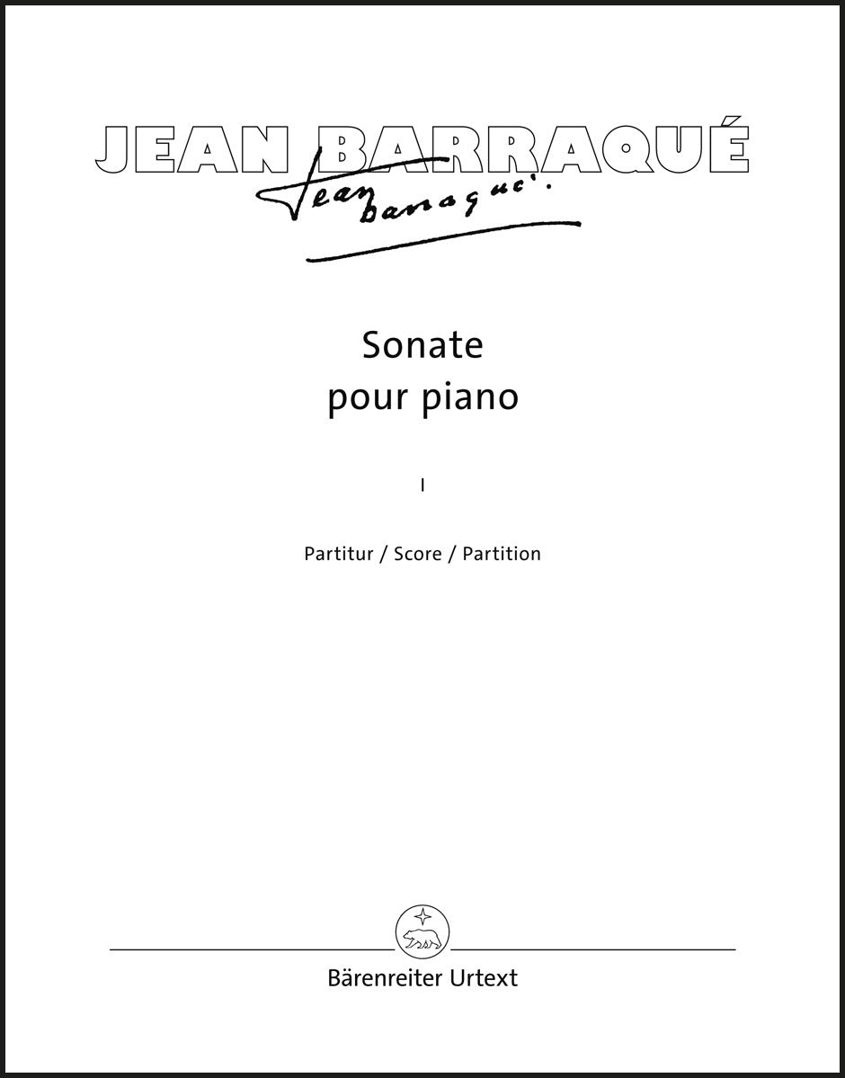 Barraqué: Piano Sonata