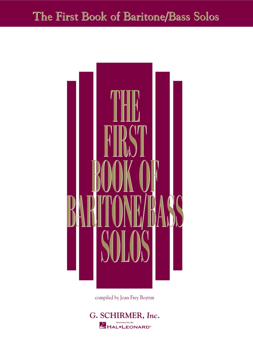 The First Book of Baritone/Bass Solos - Part 1