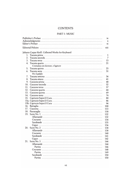 Kerll: Collected Works for Keyboard