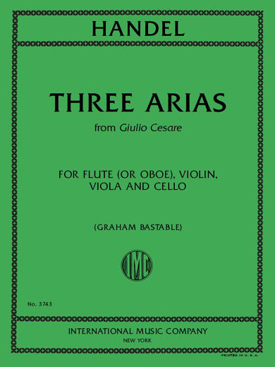 Handel: 3 Arias from 'Giulio Cesare in Egitto' (arr. for flute quartet)