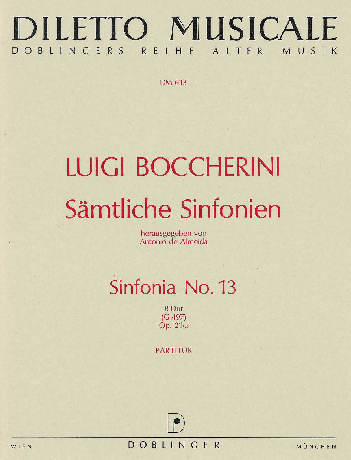 Boccherini: Sinfonia No. 13 in B-flat Major, Op. 21, No. 5 G 497