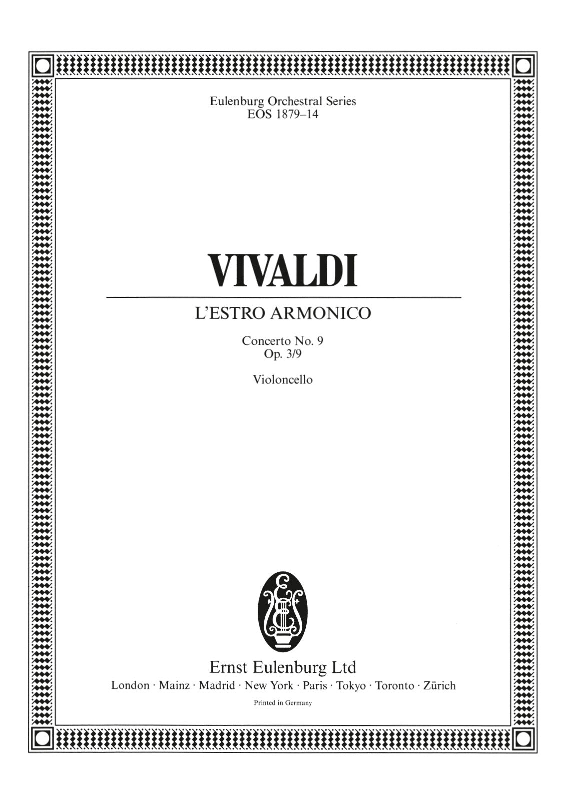 Vivaldi: L'Estro Armonico, RV 230, Op. 3, No. 9