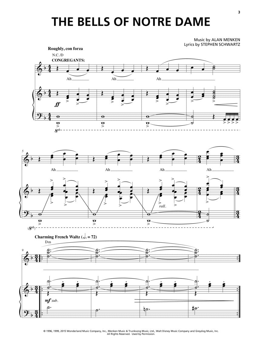 The Hunchback of Notre Dame - Vocal Selections