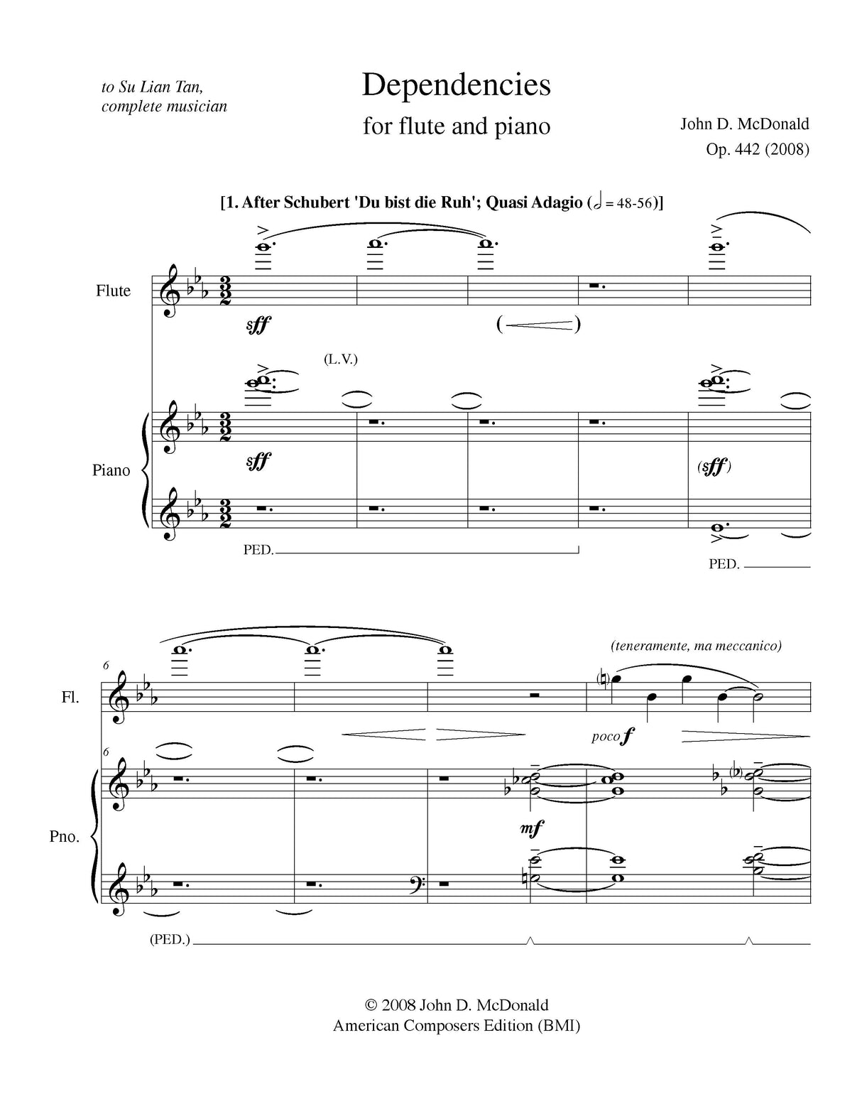 McDonald: Dependencies, Op. 442