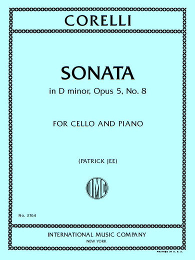 Corelli: Sonata in A Minor, Op. 5, No. 8 (arr. for cello & piano)