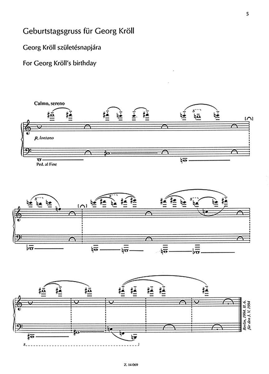 Kurtág: Games (Játékok) - Volume 7