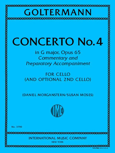 Commentary and Preparatory Accompaniment to Goltermann's Concerto No. 4 in G Major, Op. 65