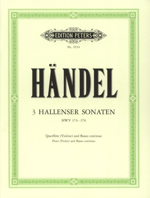 Handel: Flute Sonatas, HWV 374-376