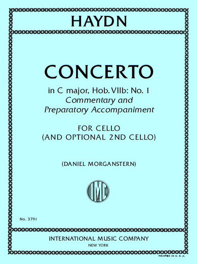 Commentary and Preparatory Accompaniment to Haydn's Concerto in C Major, Hob. VIIb: No. 1