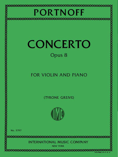 Portnoff: Violin Concerto in G Minor, Op. 8