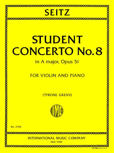 Seitz: Student Concerto No. 8 in A Major, Op. 51