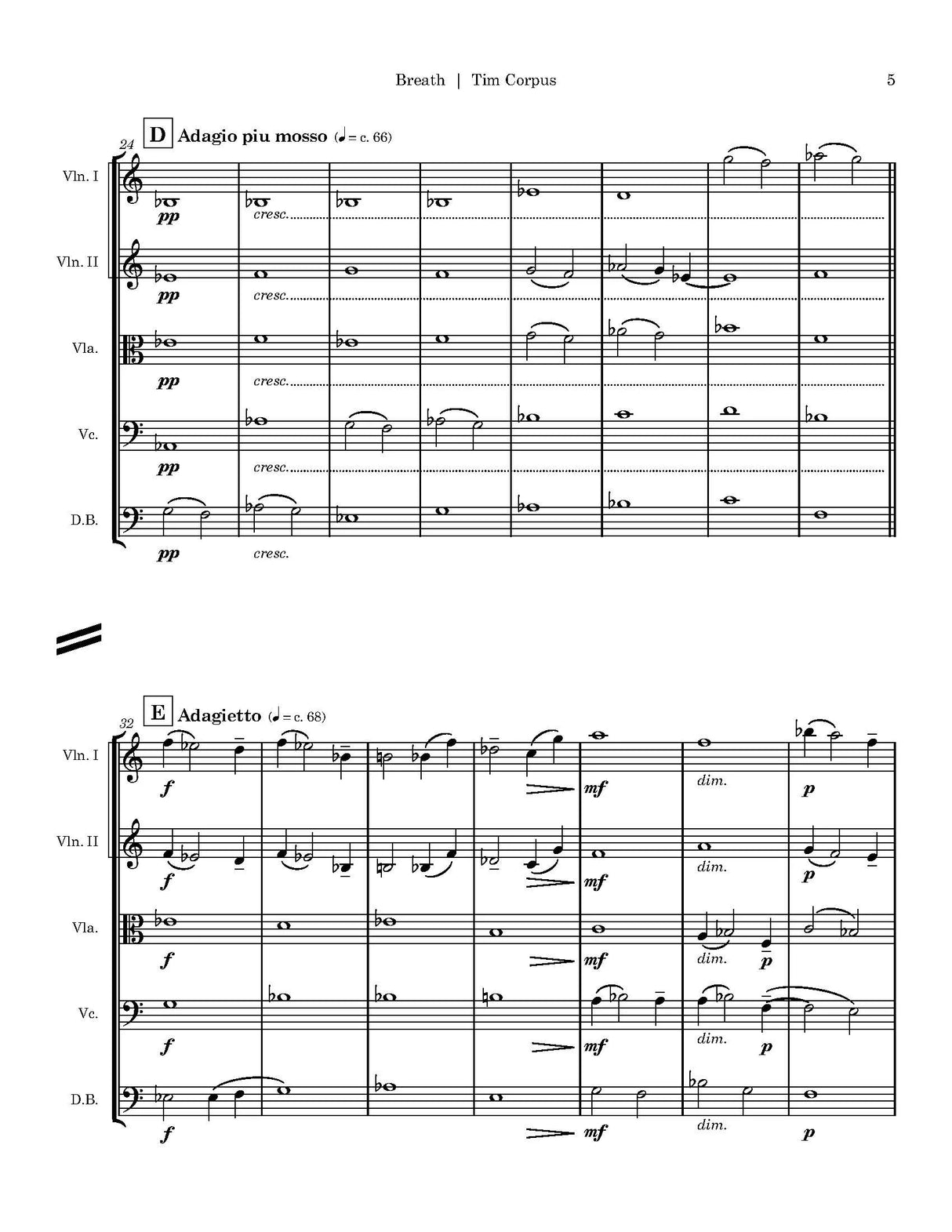 Corpus: Breath (Version for String Orchestra)